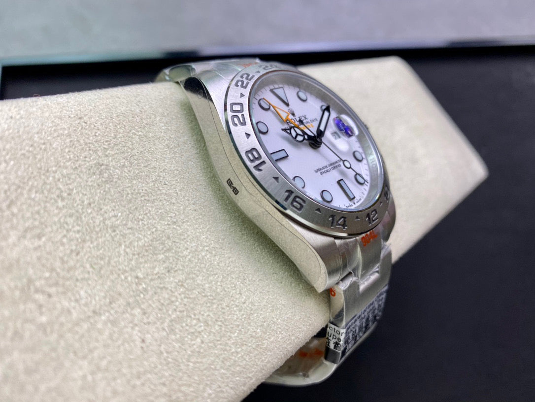 EXPLORER II 42MM STAINLESS STEEL WHITE DIAL