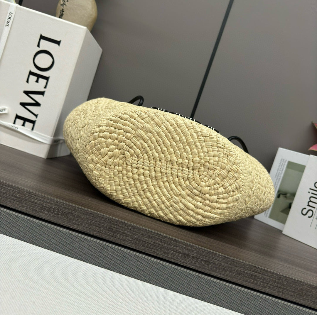 Loew Puzzle Fold Tote Iblack Shiny Calfskin