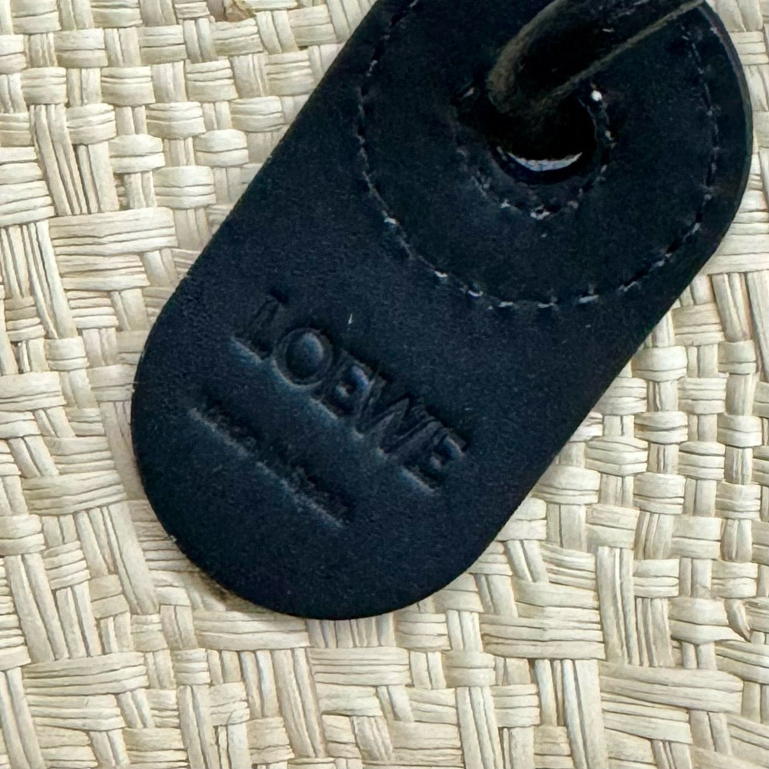 Loew Puzzle Fold Tote Iblack Shiny Calfskin