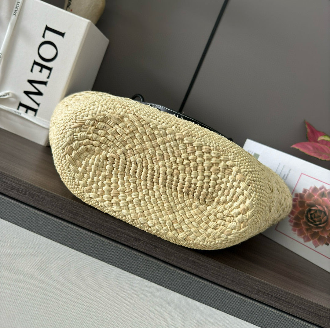 Loew Puzzle Fold Tote Iblack Shiny Calfskin