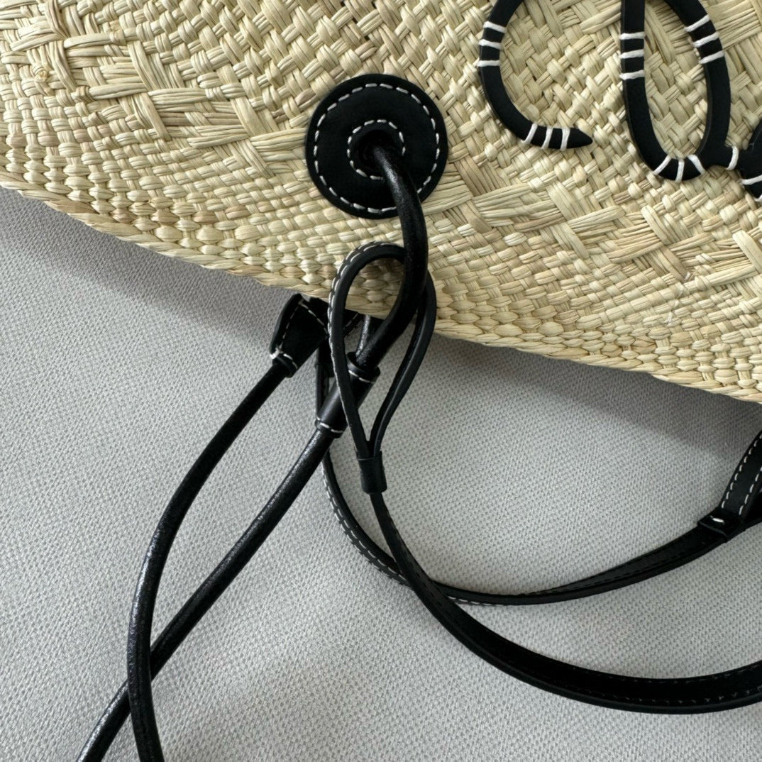 Loew Puzzle Fold Tote Iblack Shiny Calfskin