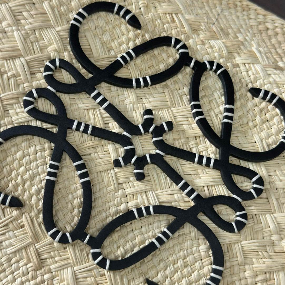 Loew Puzzle Fold Tote Iblack Shiny Calfskin