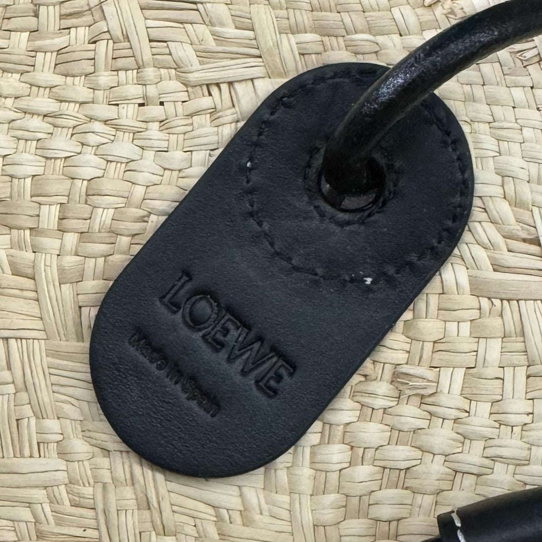 Loew Puzzle Fold Tote Iblack Shiny Calfskin