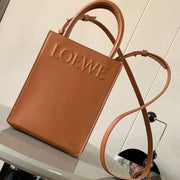 Loew Puzzle Fold Tote Iblack Shiny Calfskin