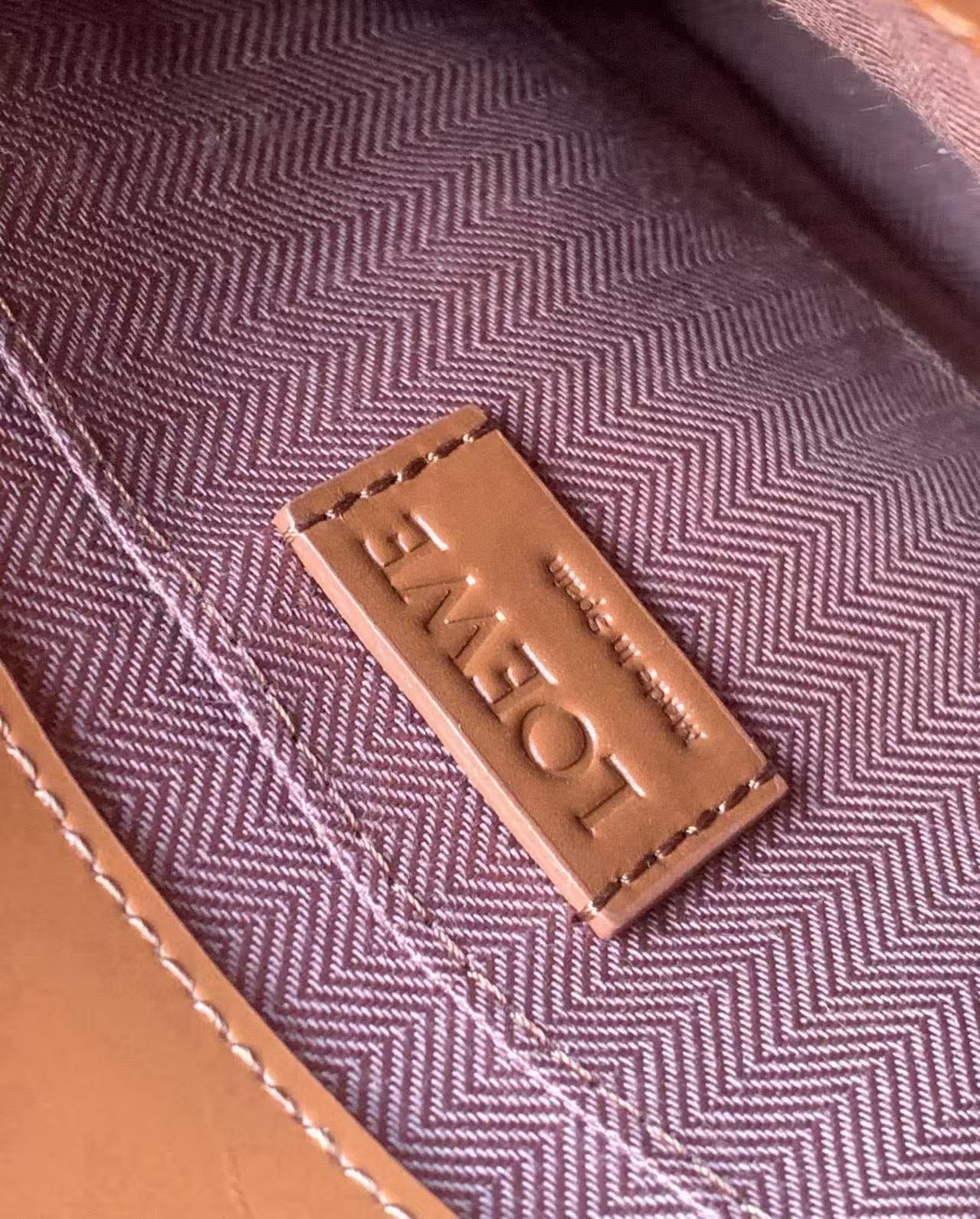 Loew Puzzle Fold Tote Iblack Shiny Calfskin