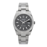 Stainless Steel 41mm Oyster Perpetual Datejust Watch Slate