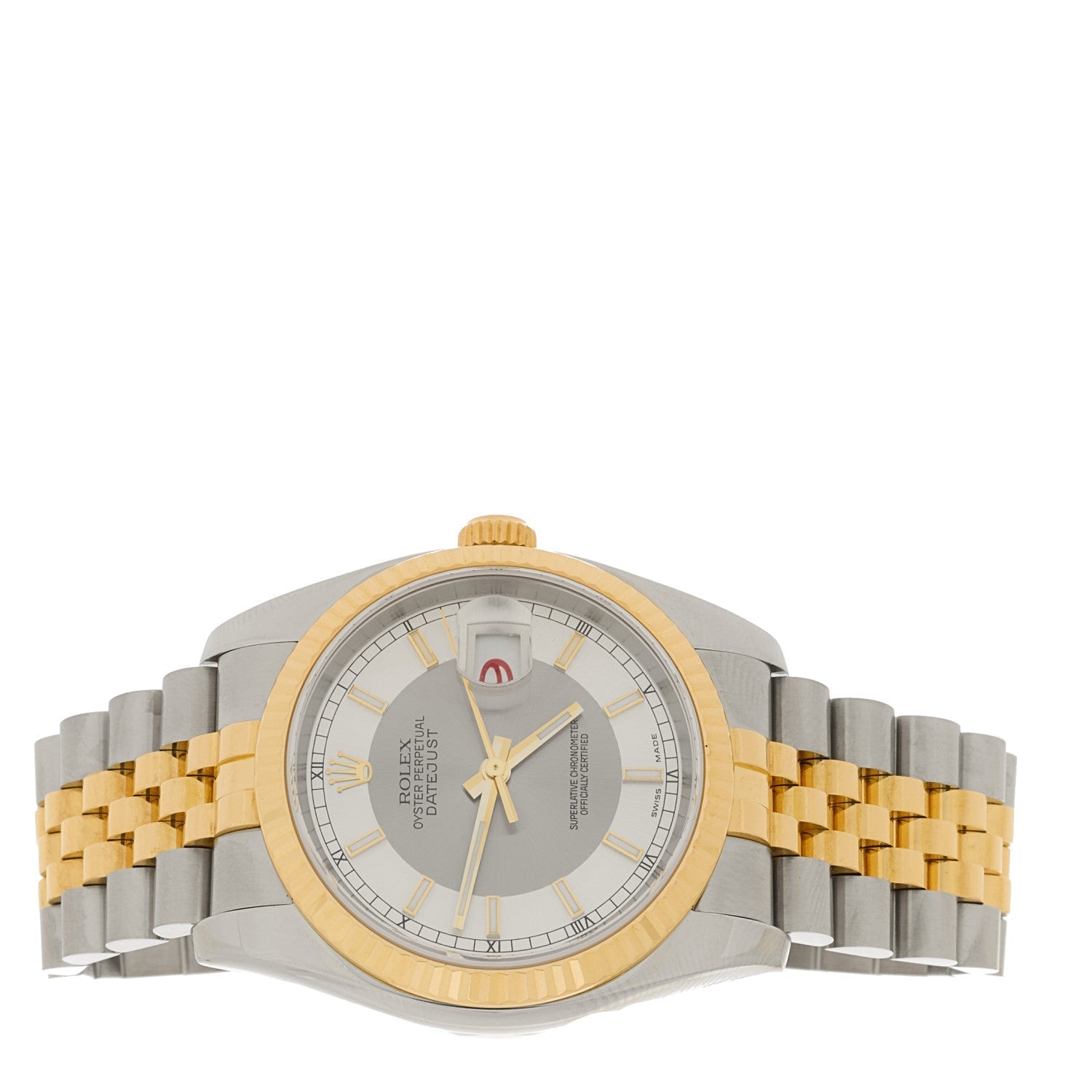 Stainless Steel 18K Yellow Gold 36mm Oyster Perpetual Datejust