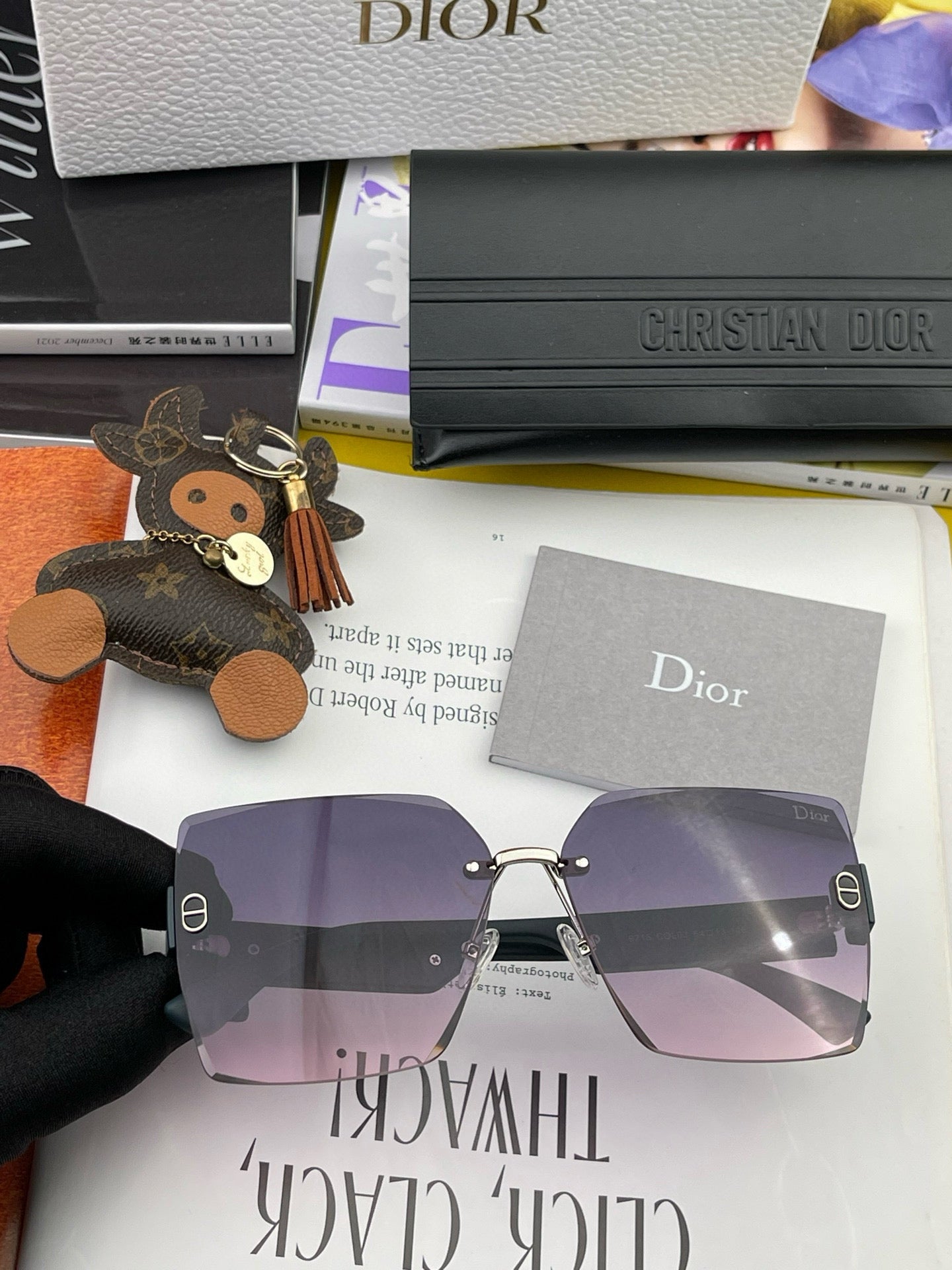 Montaigne Square Sunglass Cd7159 In Acetate