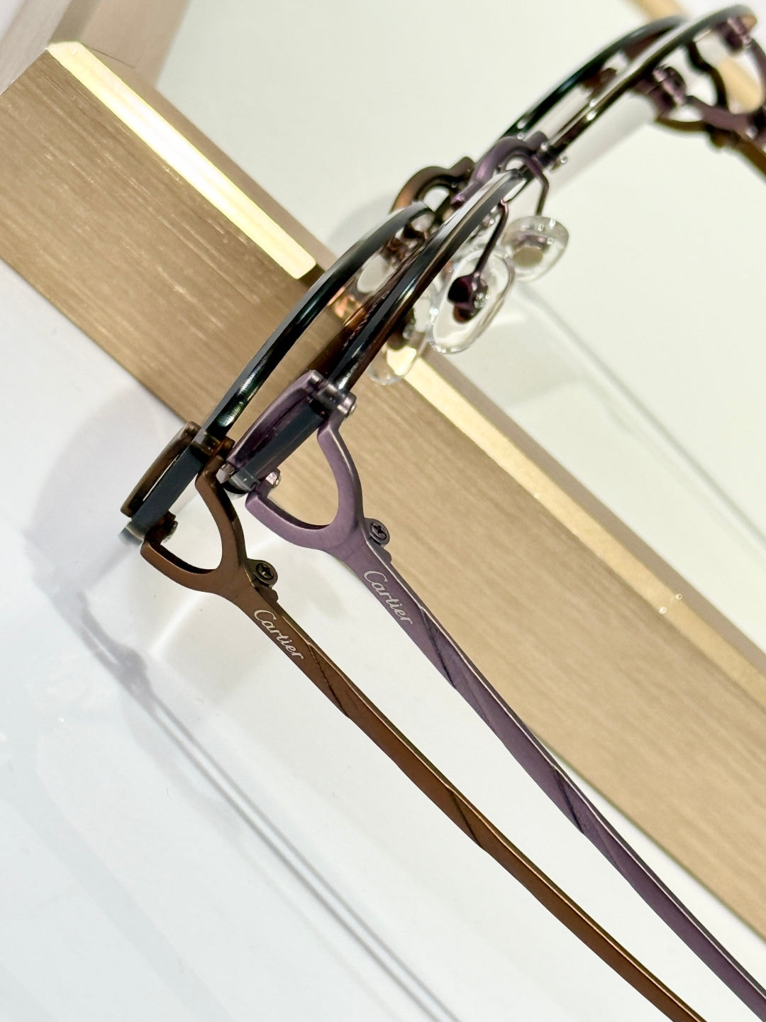 C De Triangle Frame Sunglasses Ct0334S In Metal