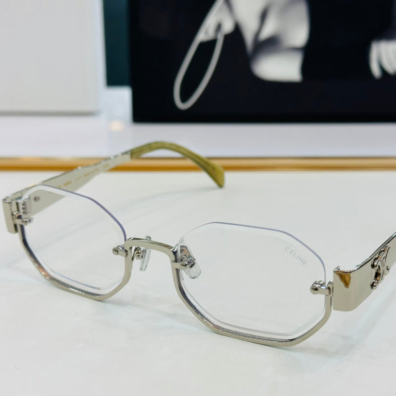 TRIOMPHE SEMI-RIMLESS SUNGLASS CL42118 IN METAL