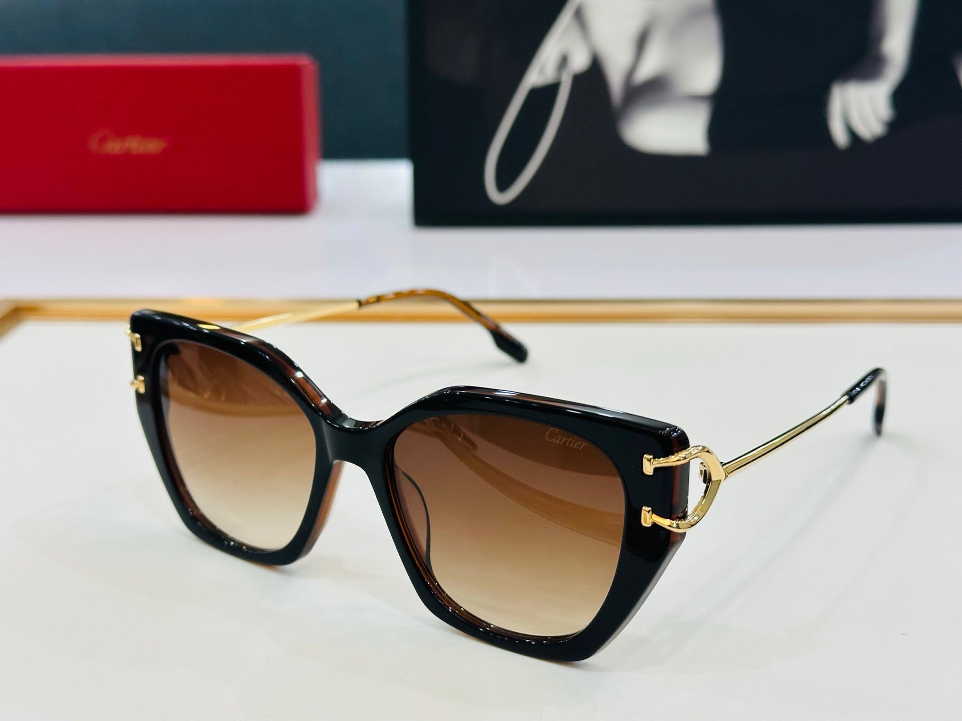 C De Butterfly Frame Sunglasses 530154 In Metal And Acetate