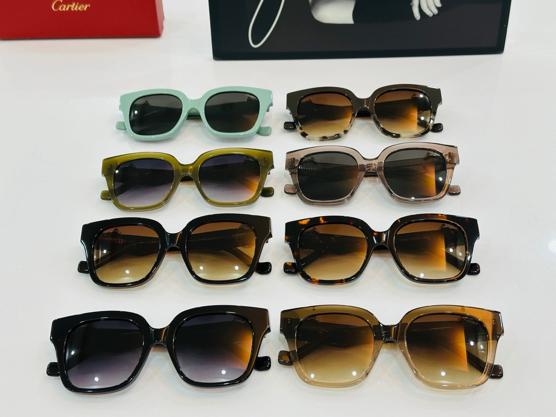 Panthère Square Frame Sunglasses 575857 In Acetate