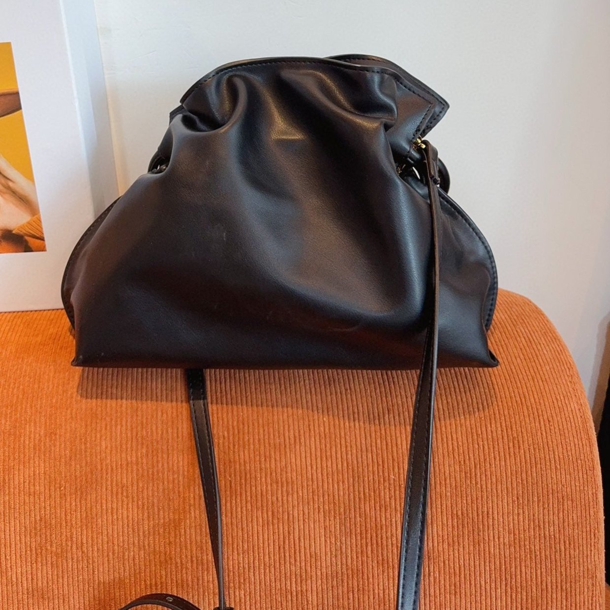 Loew Puzzle Fold Tote Iblack Shiny Calfskin