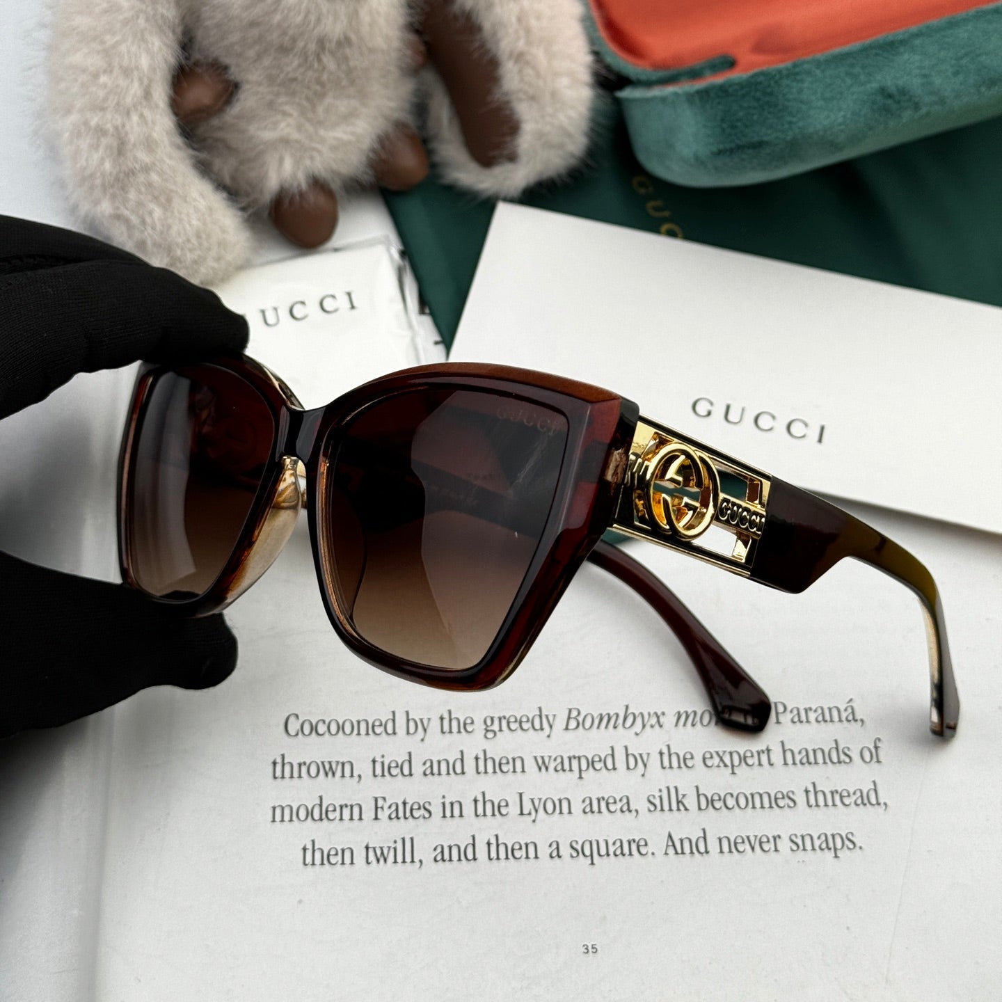 SQUARE FRAME SUNGLASSES G5580 IN ACETATE