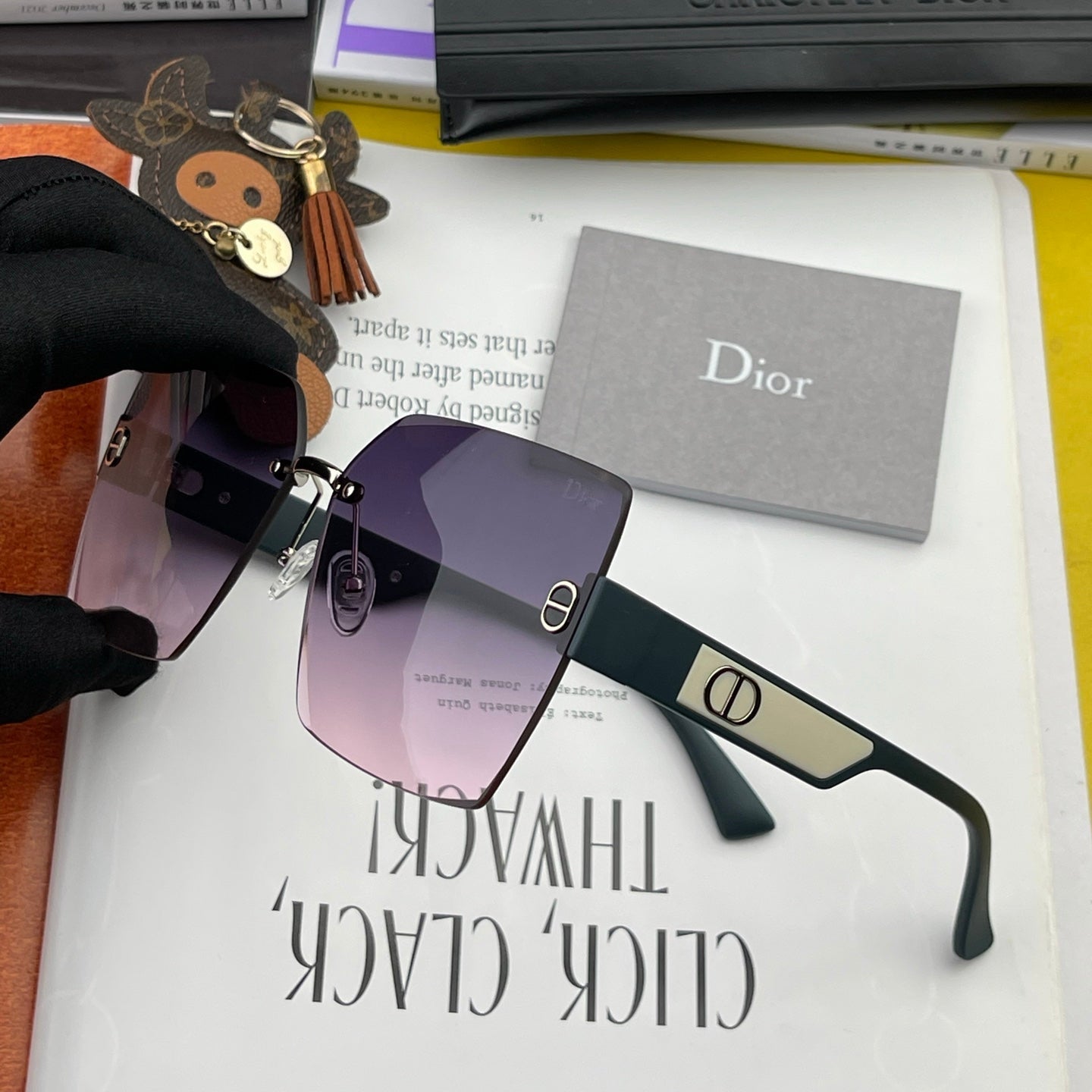 Montaigne Square Sunglass Cd7159 In Acetate