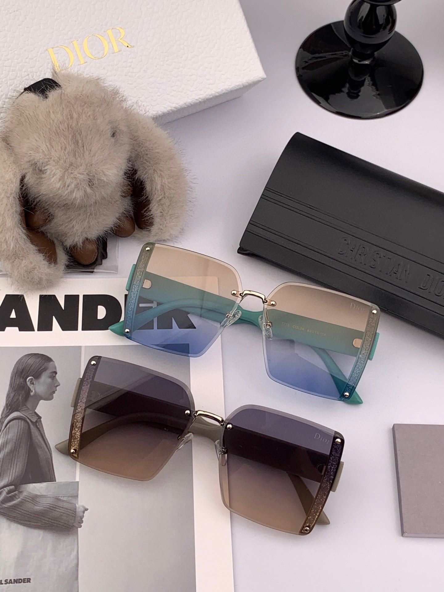 Montaigne Square Sunglass Cd1677 In Acetate