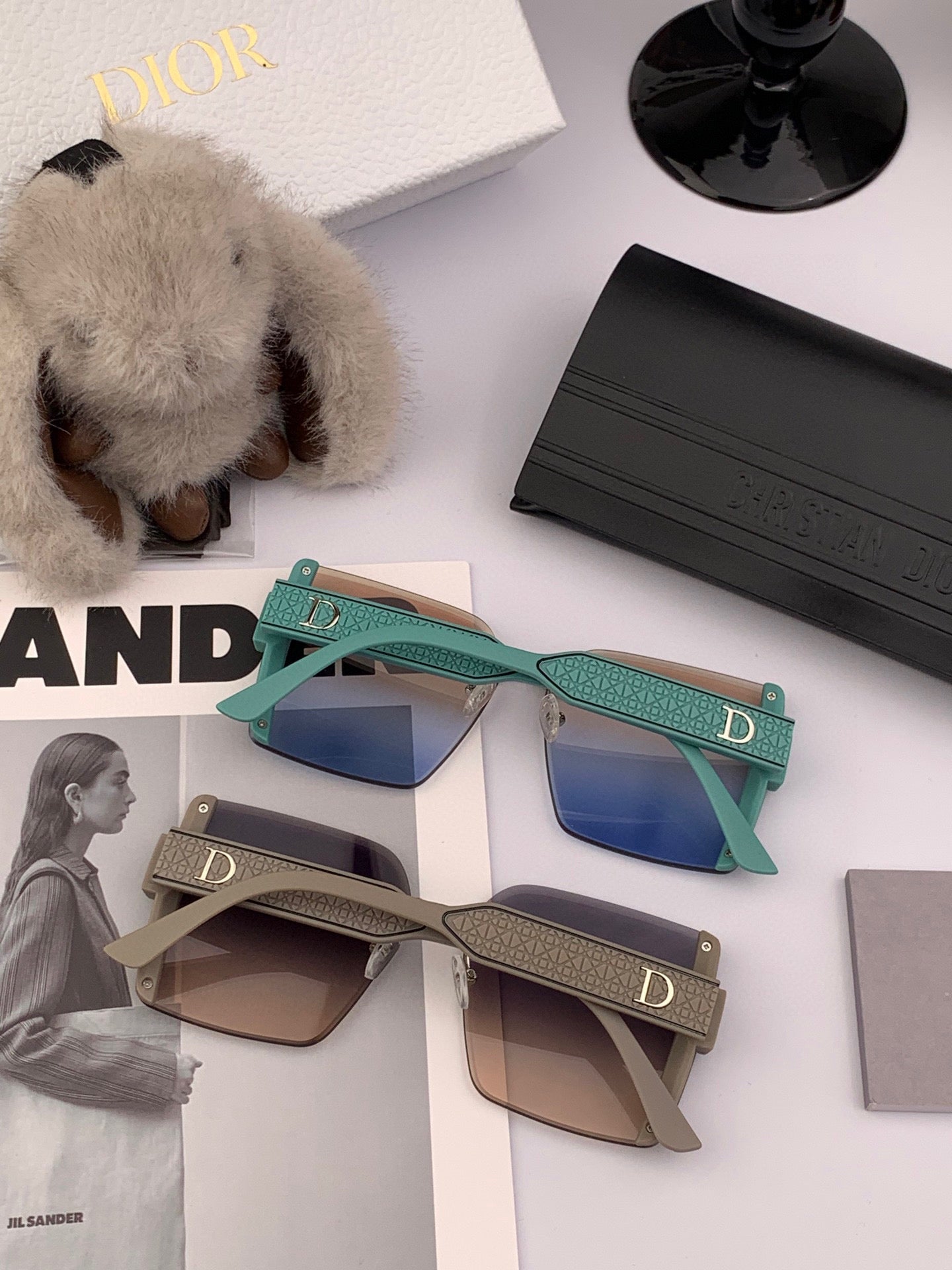 Montaigne Square Sunglass Cd1677 In Acetate