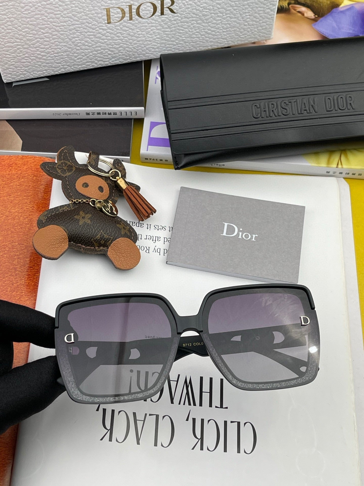 Montaigne Square Sunglass Cd7129 In Acetate