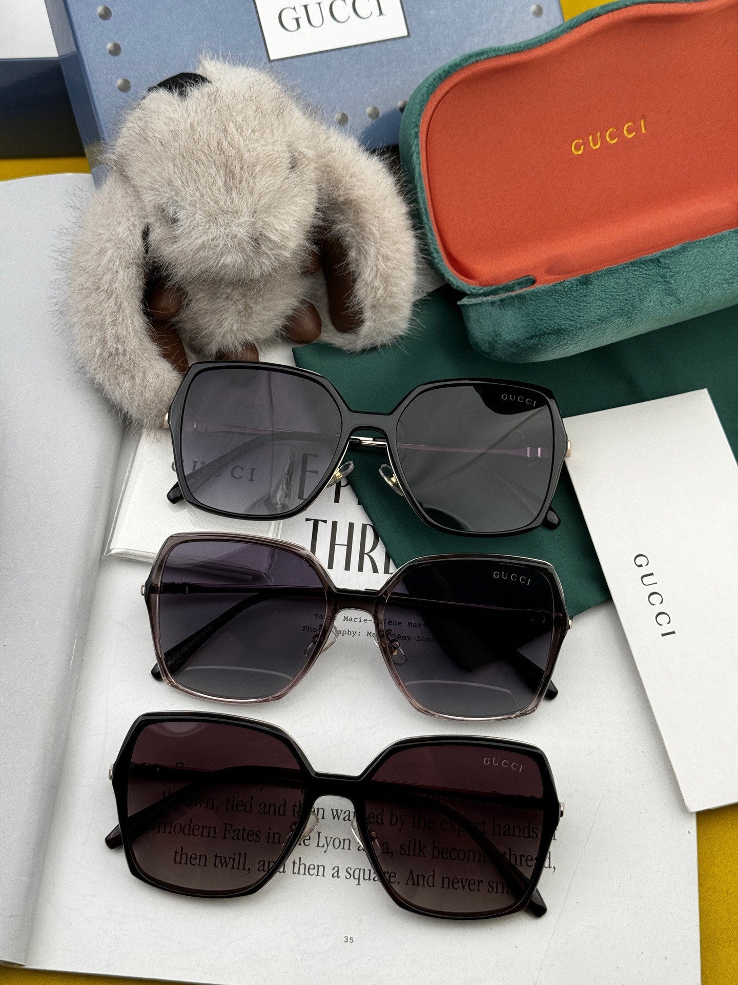 SQUARE FRAME SUNGLASSES G6640 IN METAL