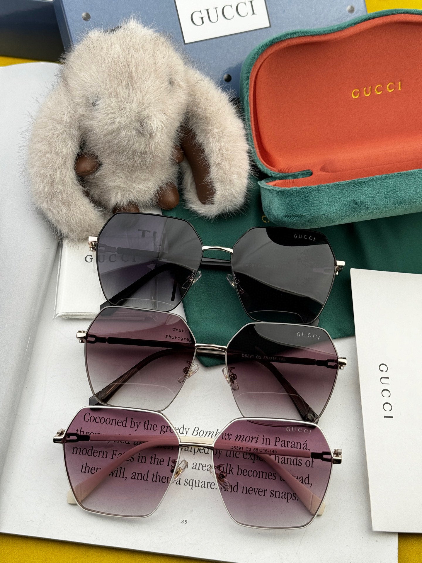 OVERSIZED SQUARE FRAME SUNGLASSES G1639 IN METAL
