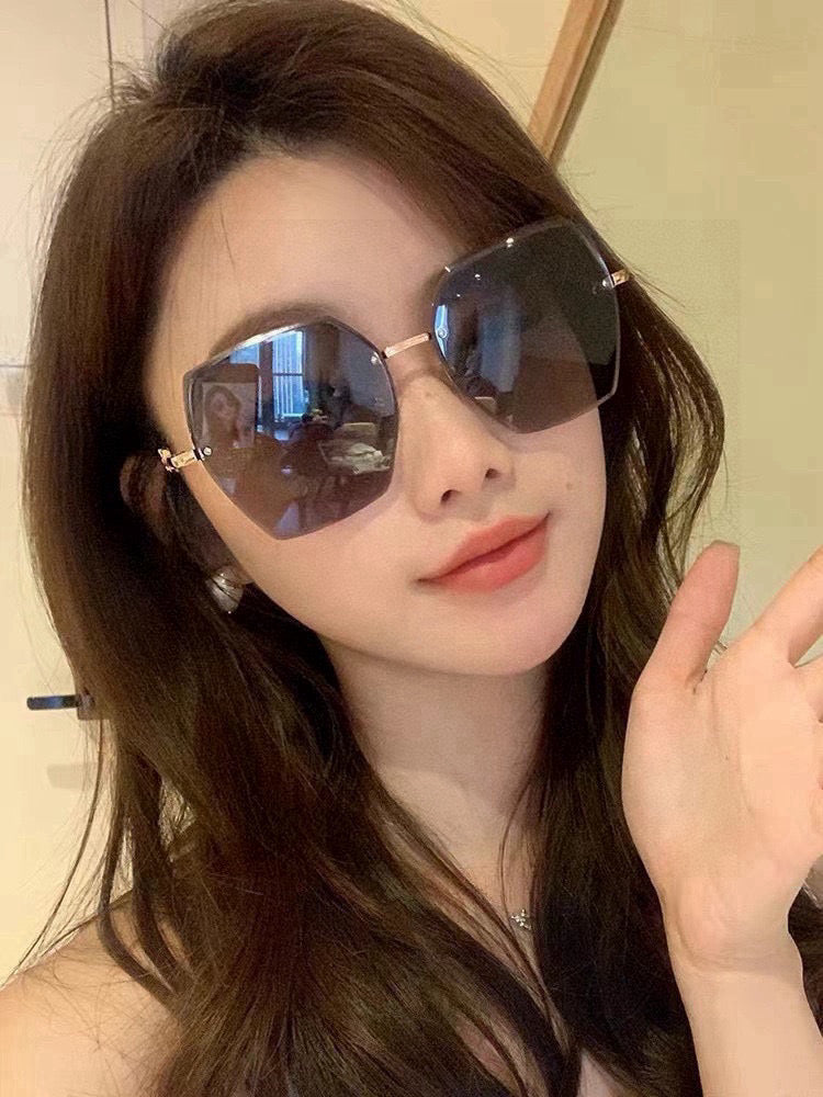 SQUARE FRAME SUNGLASSES G120 IN METAL