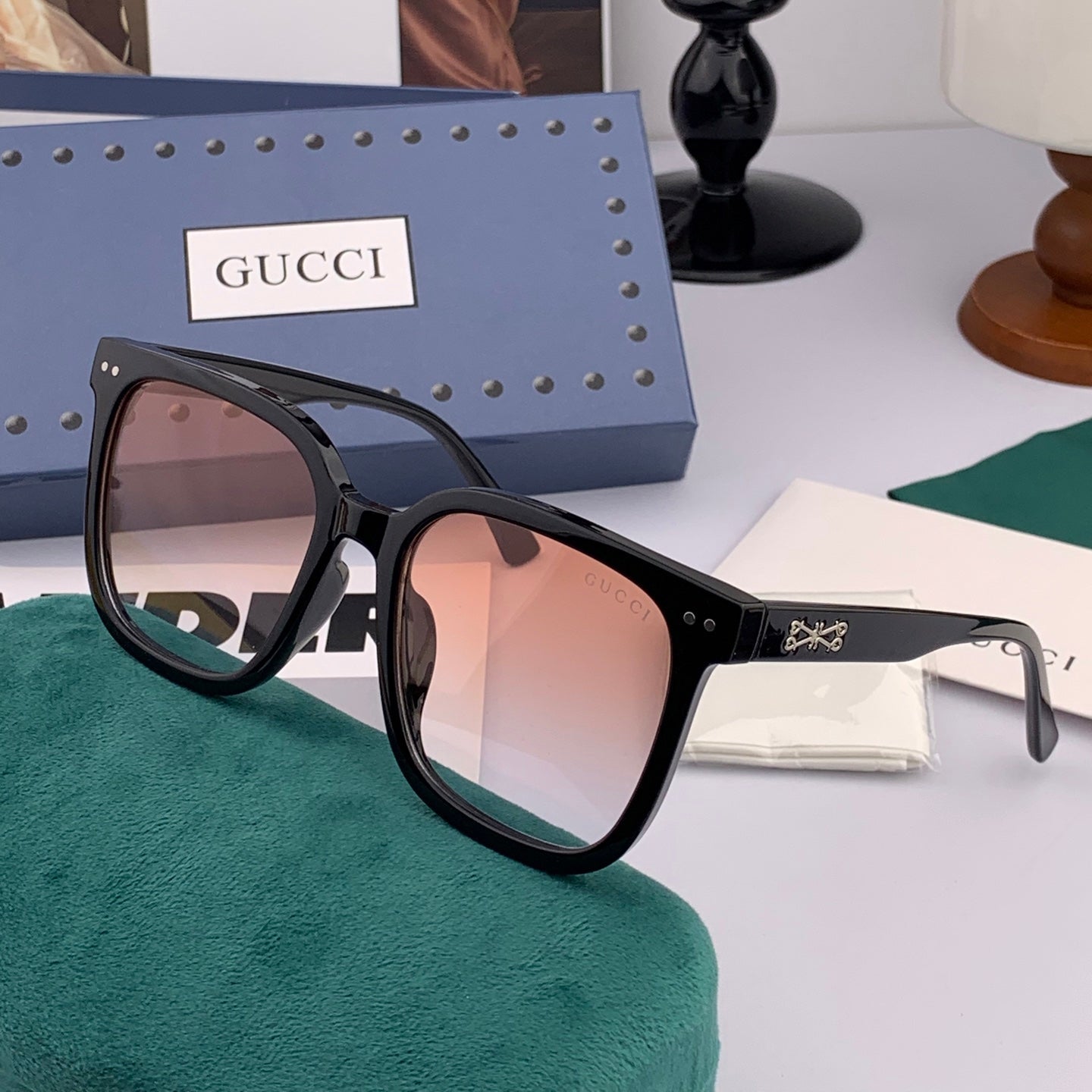 SQUARE FRAME SUNGLASSES G661 IN ACETATE