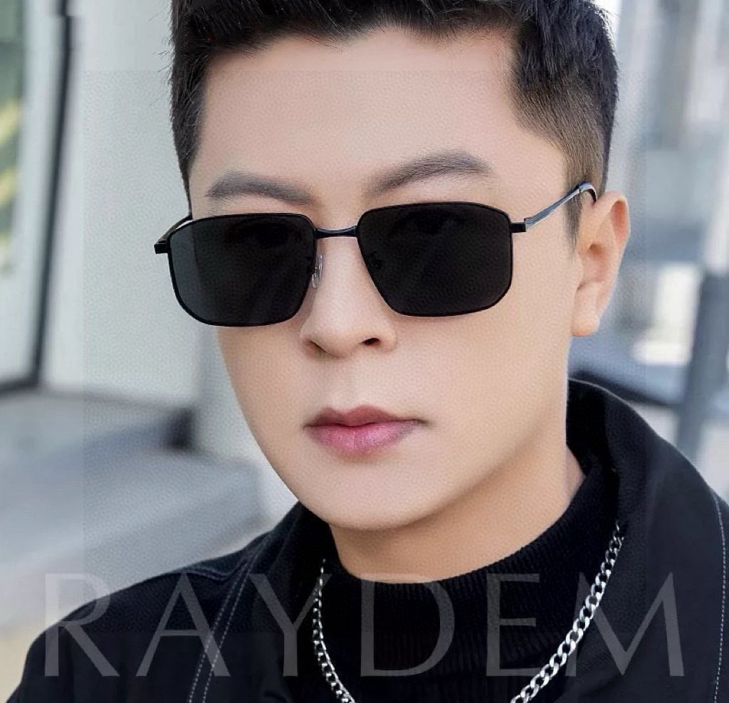 RECTANGULAR FRAME SUNGLASSES G5227 IN METAL