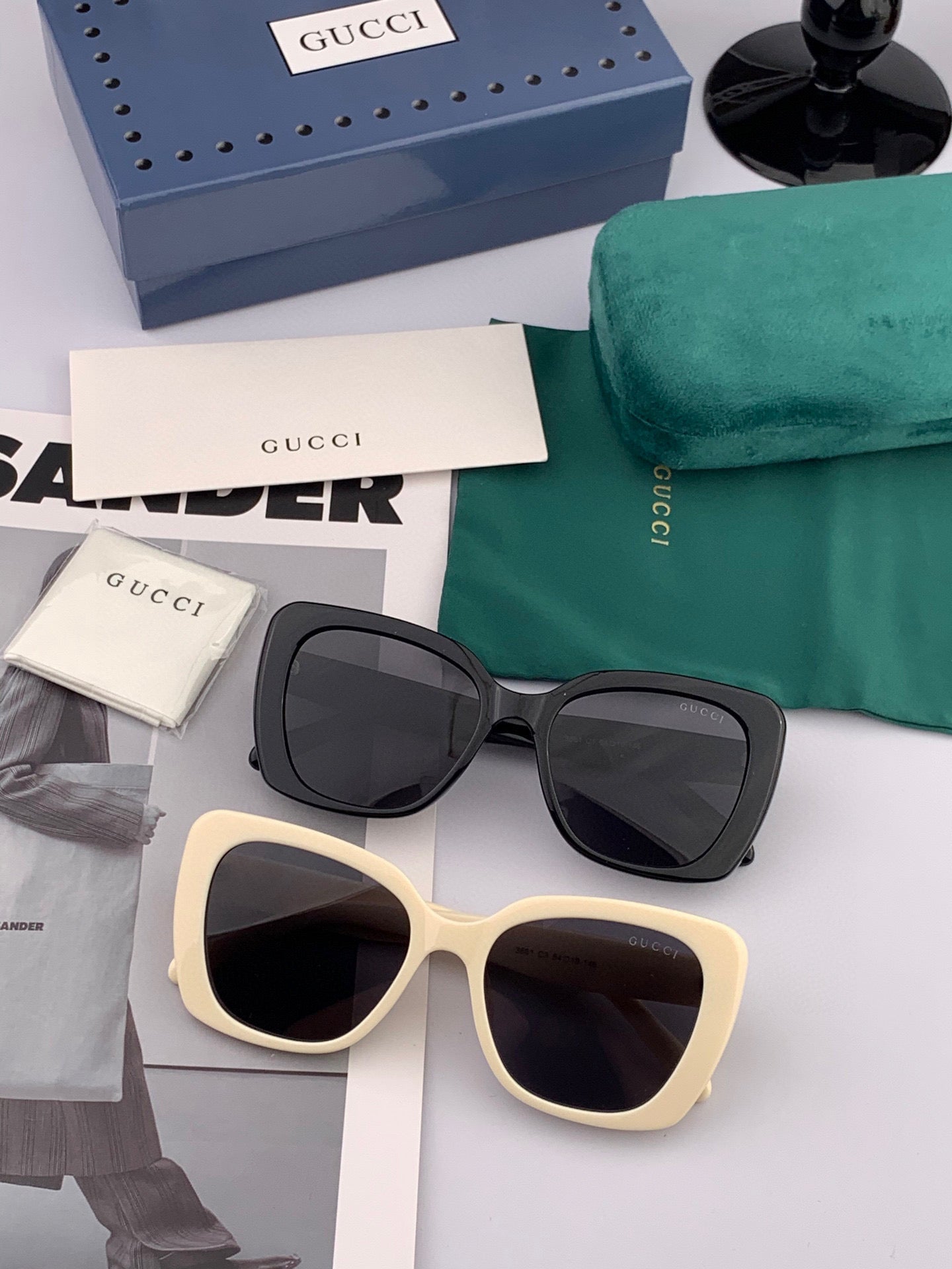 SQUARE FRAME SUNGLASSES G1386 IN ACETATE