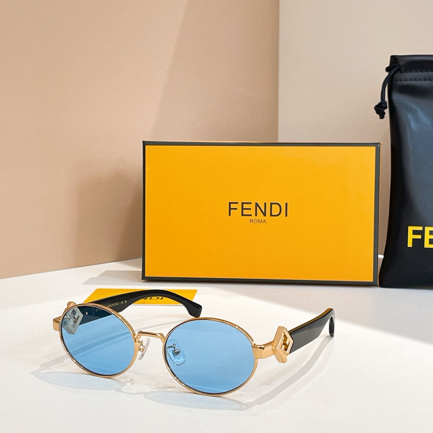 First Crystal Chunky Oval Frame Sunglasses 40277 In Metal