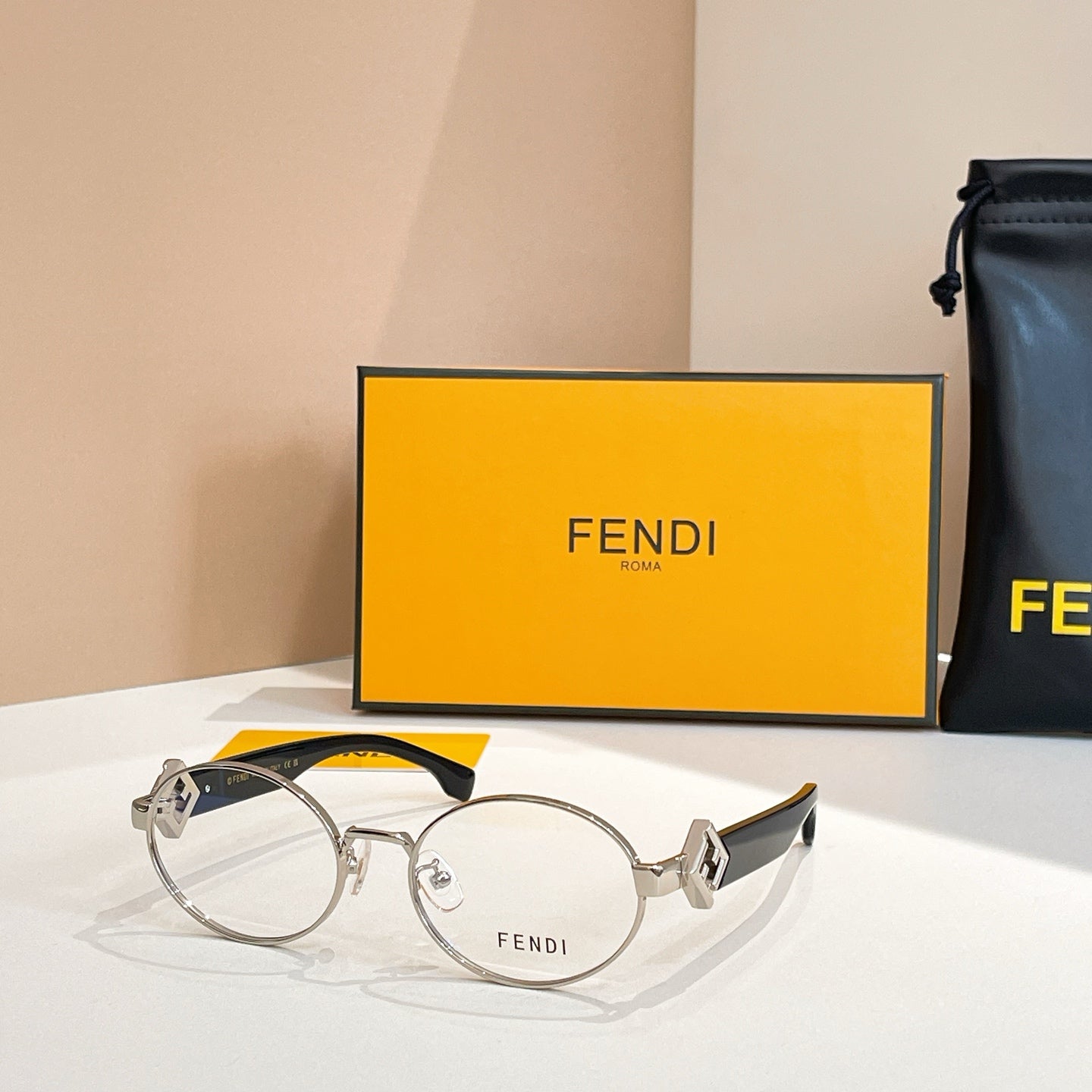 First Crystal Chunky Oval Frame Sunglasses 40277 In Metal