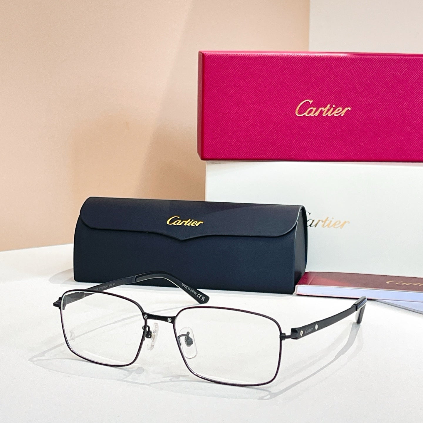 Santos Rectangular Frame Sunglasses Ct0555Oa In Metal