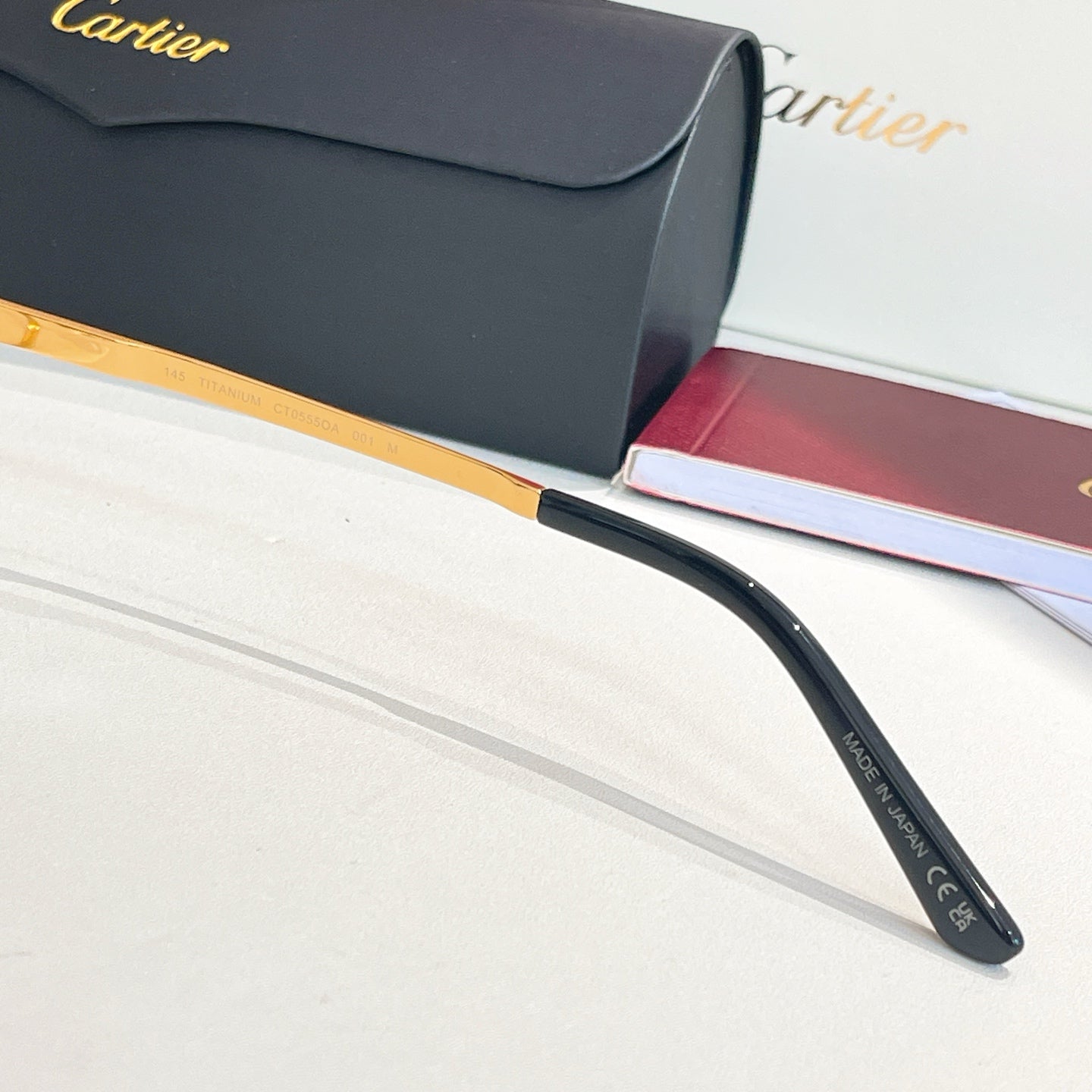 Santos Rectangular Frame Sunglasses Ct0555Oa In Metal