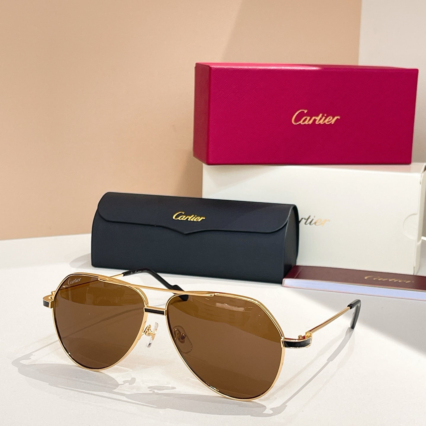 Première Aviator Frame Sunglasses Ct0334S In Metal