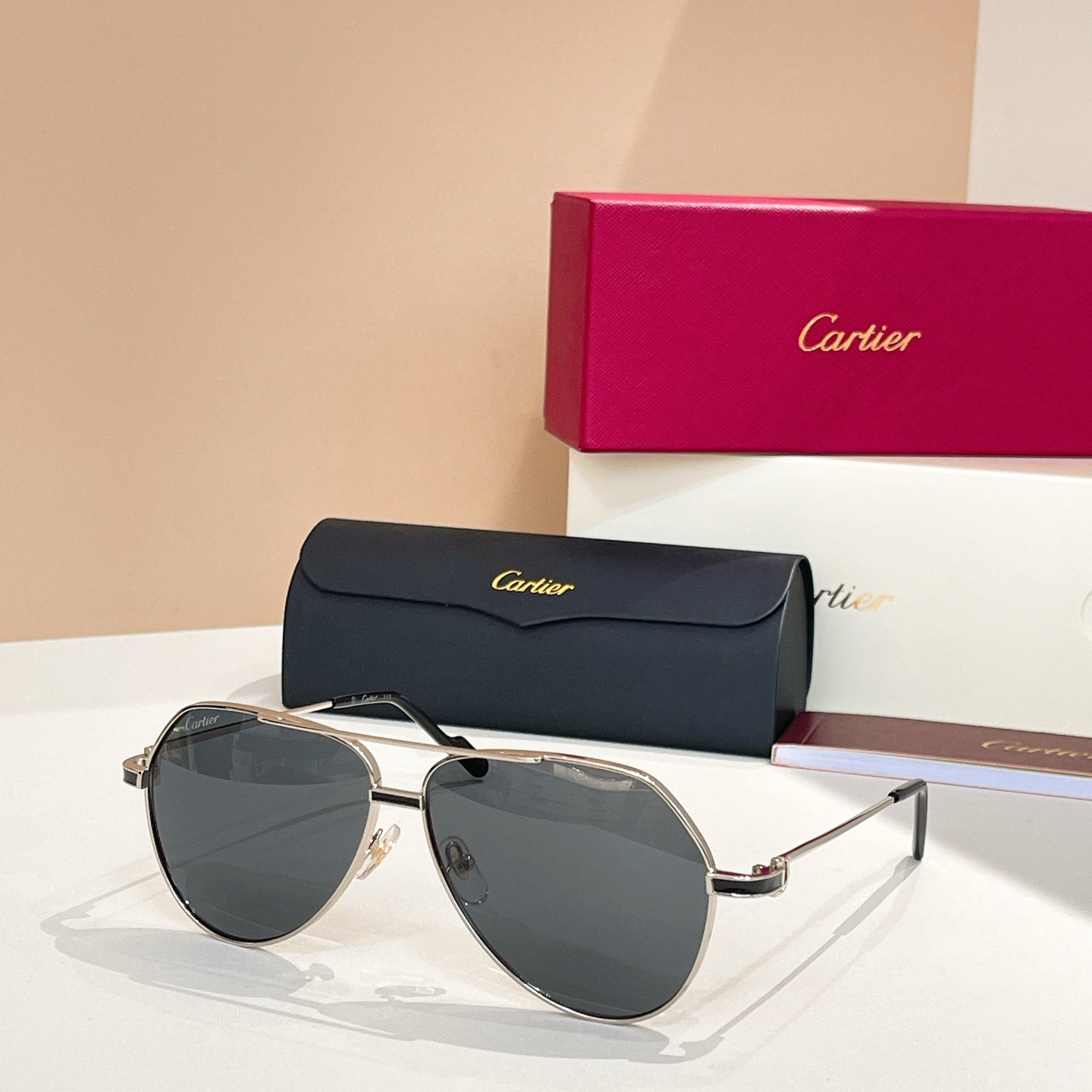 Première Aviator Frame Sunglasses Ct0334S In Metal