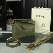 Loew Puzzle Fold Tote Iblack Shiny Calfskin