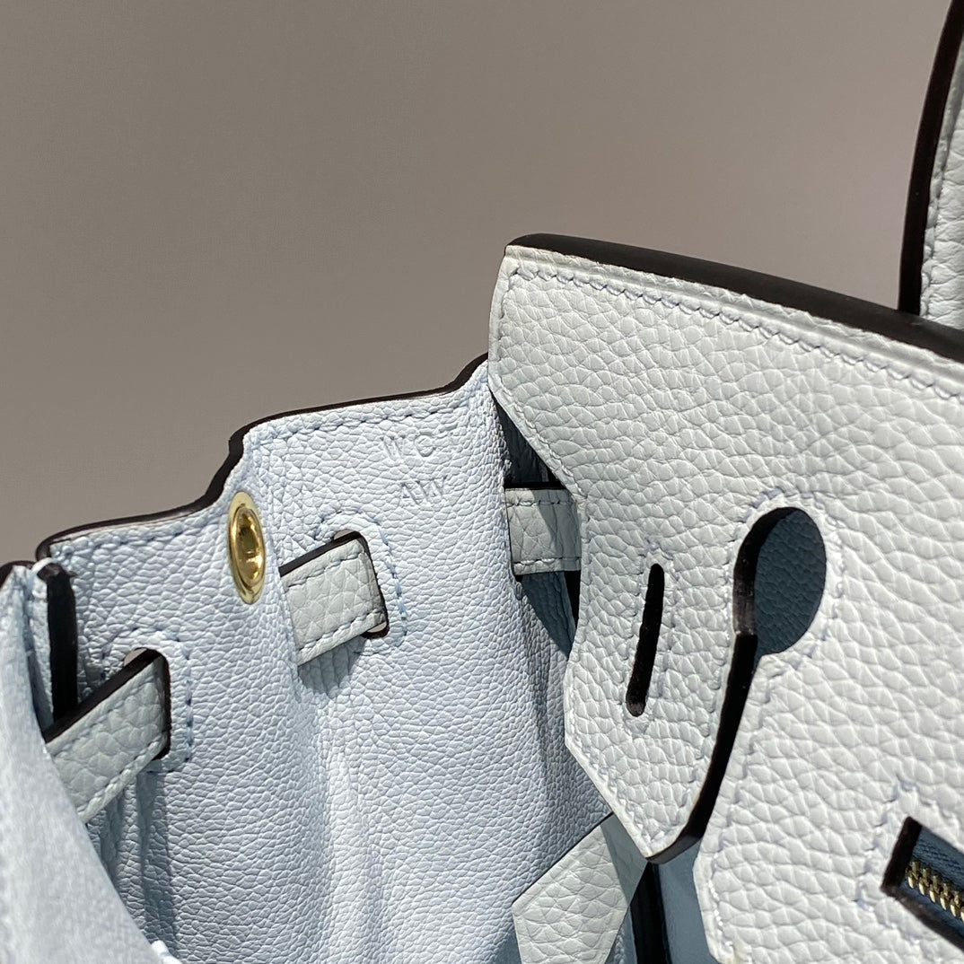 HM Birkin 20cm Blue Pale Togo Leather Gold Hardware