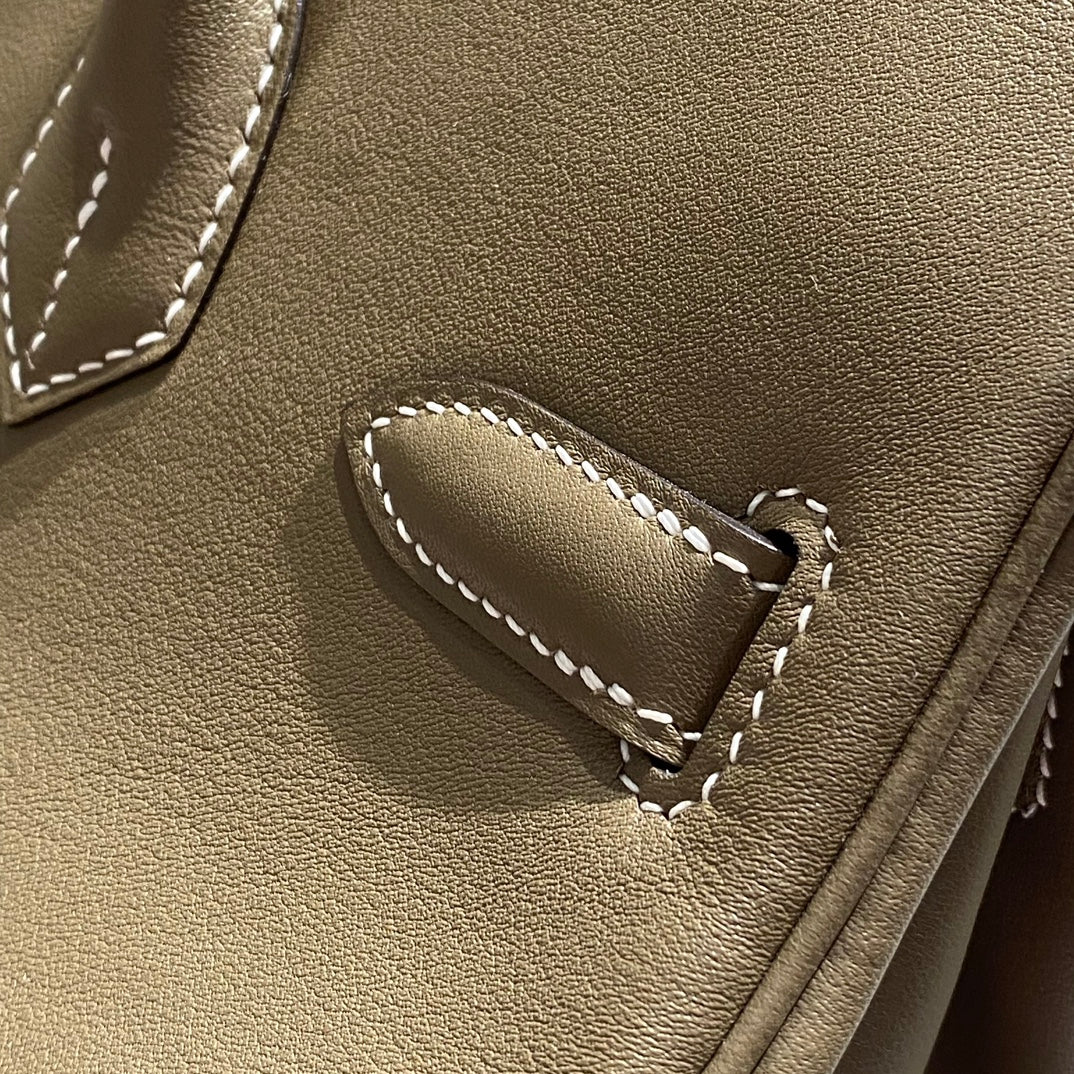 HM Shoulder Birkin 29cm Elephant Gray Swift Leather Silver Hardware