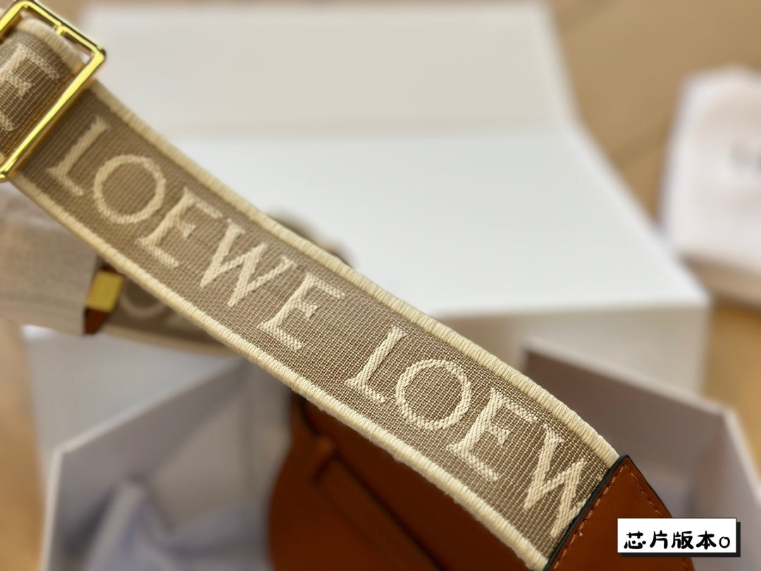 Loew Puzzle Fold Tote Iblack Shiny Calfskin