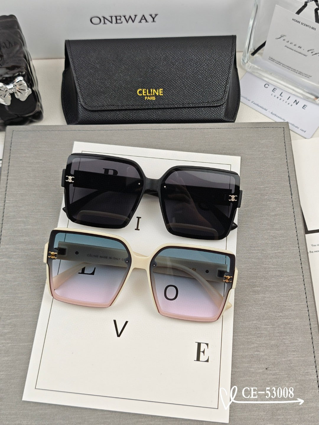 TRIOMPHE SQUARE SUNGLASSES 53008 IN ACETATE