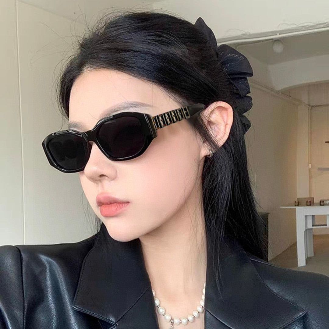 Roma Rectangular Frame Sunglasses 55103 In Acetate