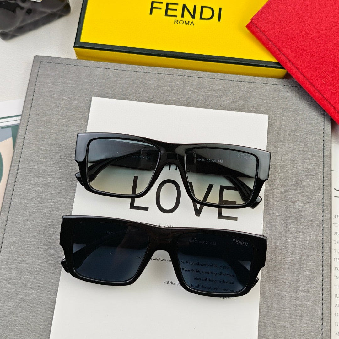 Roma Rectangular Frame Sunglasses 69103 In Acetate