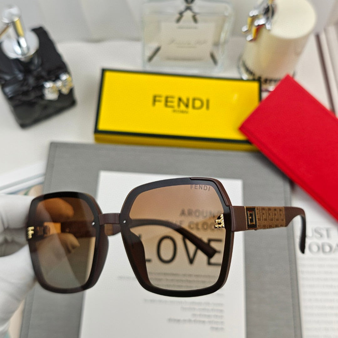 Oversized Ff Diamonds Square Frame Sunglasses 53041 In Acetate