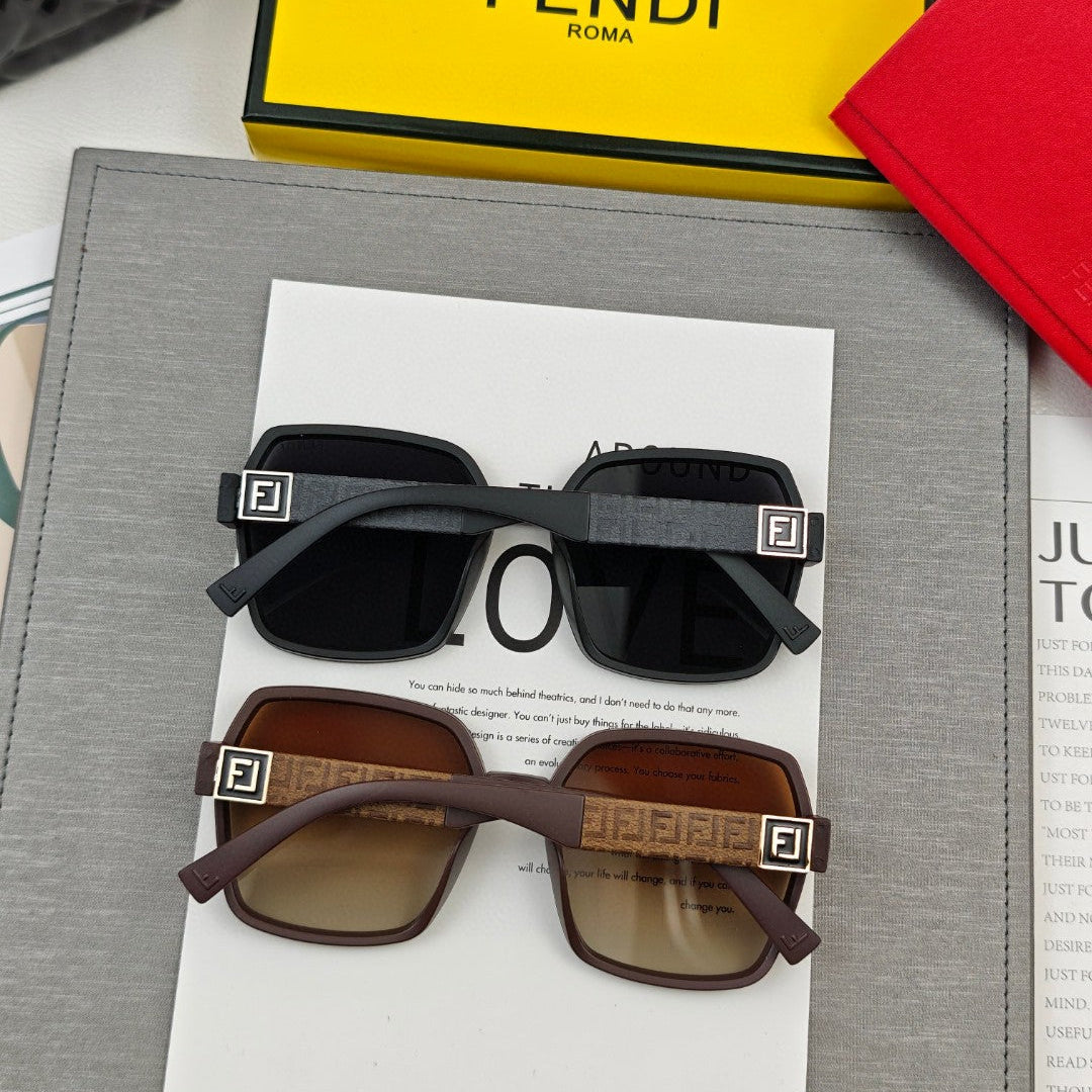 Oversized Ff Diamonds Square Frame Sunglasses 53041 In Acetate