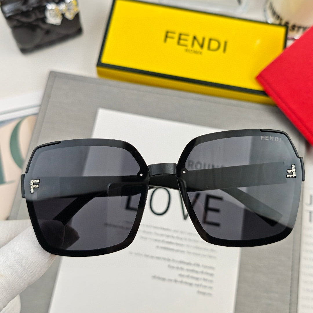Oversized Ff Diamonds Square Frame Sunglasses 53041 In Acetate