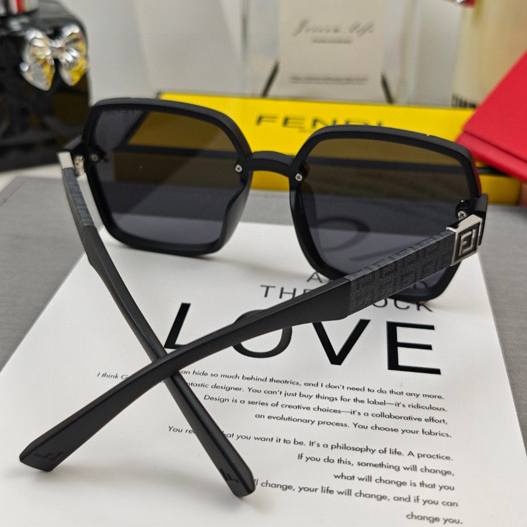 Oversized Ff Diamonds Square Frame Sunglasses 53041 In Acetate