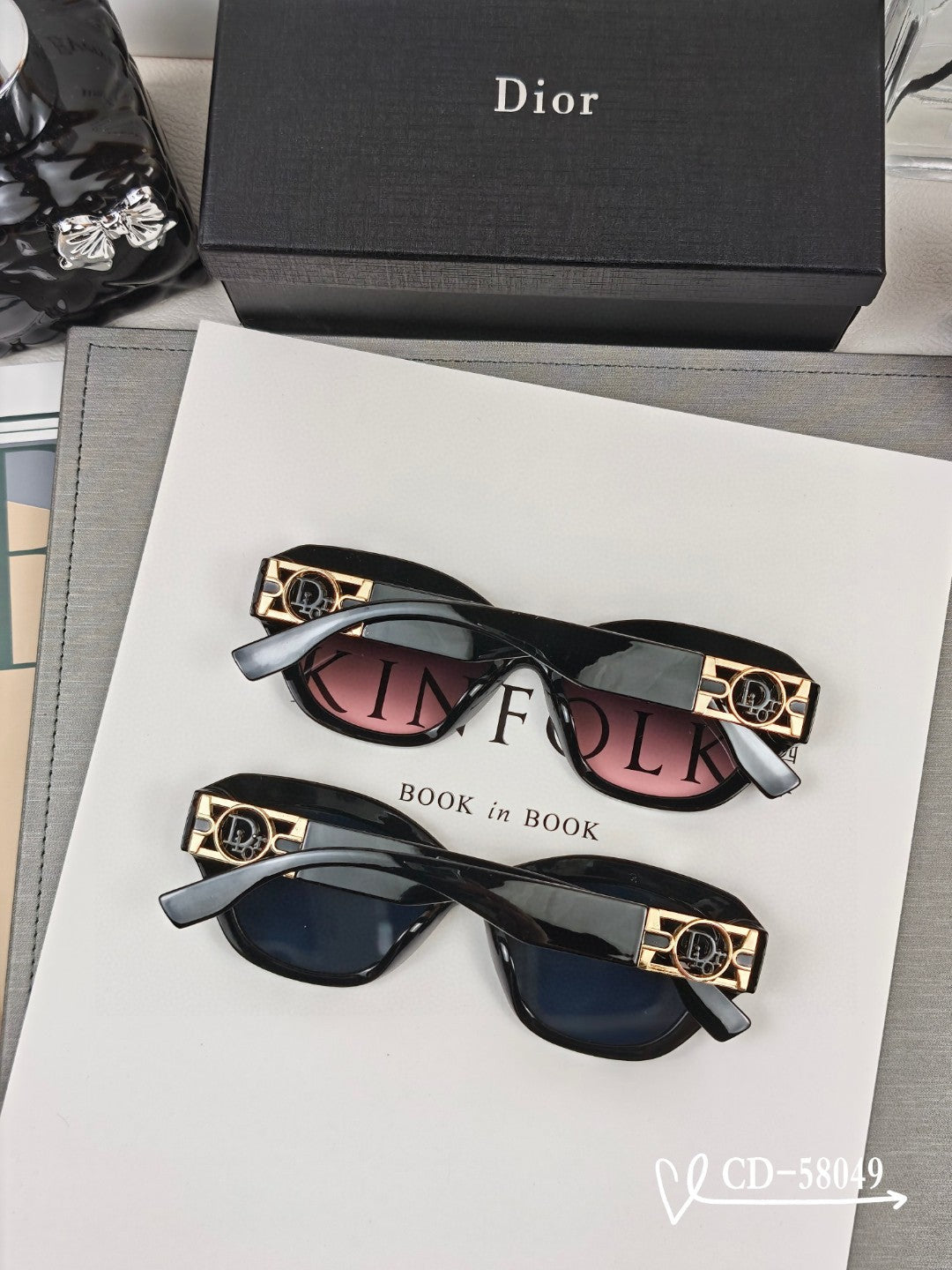 Cat Eye Sunglass 58049 In Acetate