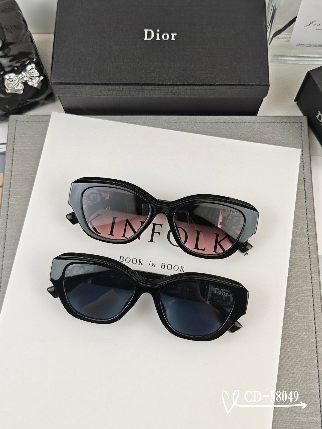 Cat Eye Sunglass 58049 In Acetate