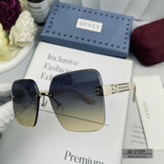 CRYSTAL STUDDED SQUARE FRAME SUNGLASSES 21009 IN ACETATE