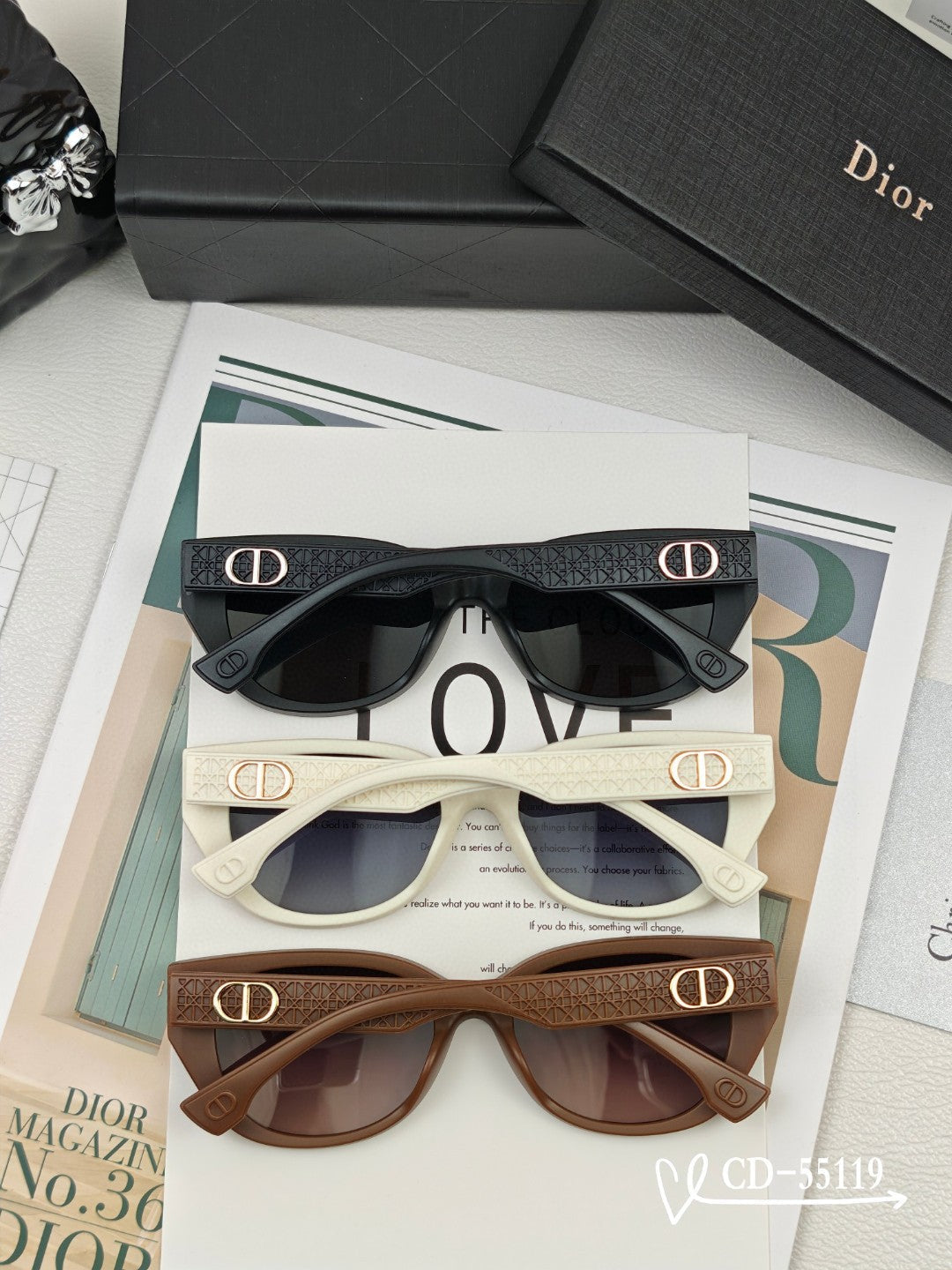 Montaigne Sunglass 55119 In Acetate