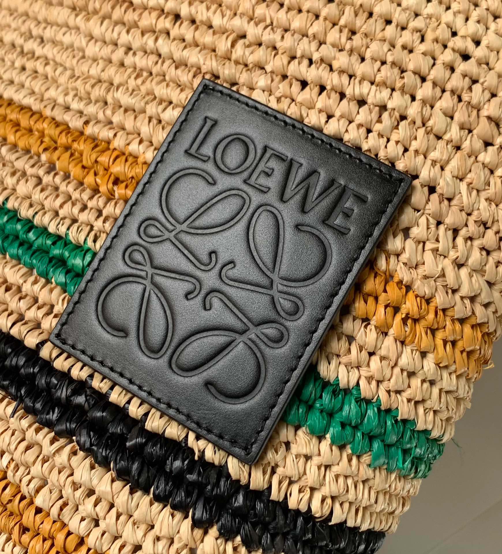 Loew Puzzle Fold Tote Iblack Shiny Calfskin